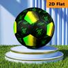 Green Neon Lines Size Soccer Ball High Elasticity Match Universal Unique Soccer Gift Football Suitable For Both Training And Competition