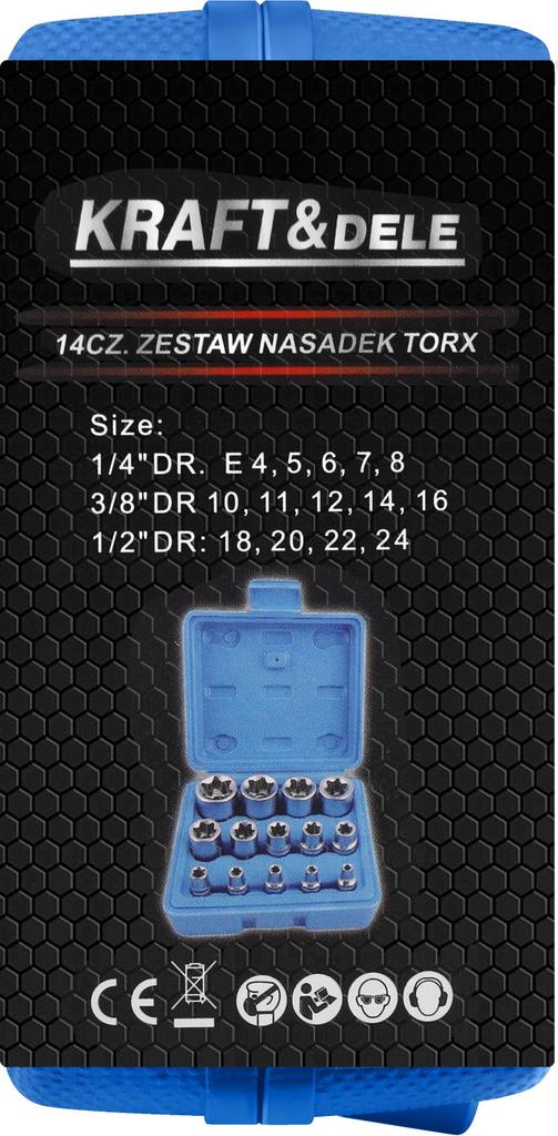TORX socket set 14 pcs KD10335
