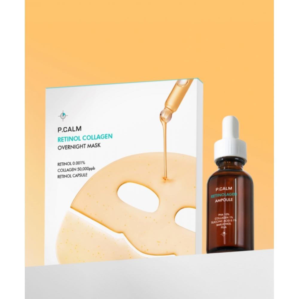 

Pcalm [hwajalmook Set] Retinologen Gel Mask Pore Loss Pack 36g 4 Sheets + Retinologen Pore Ampoule 30ml NONE