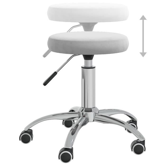 VidaXL Chaise de salle à manger Gris clair Velours