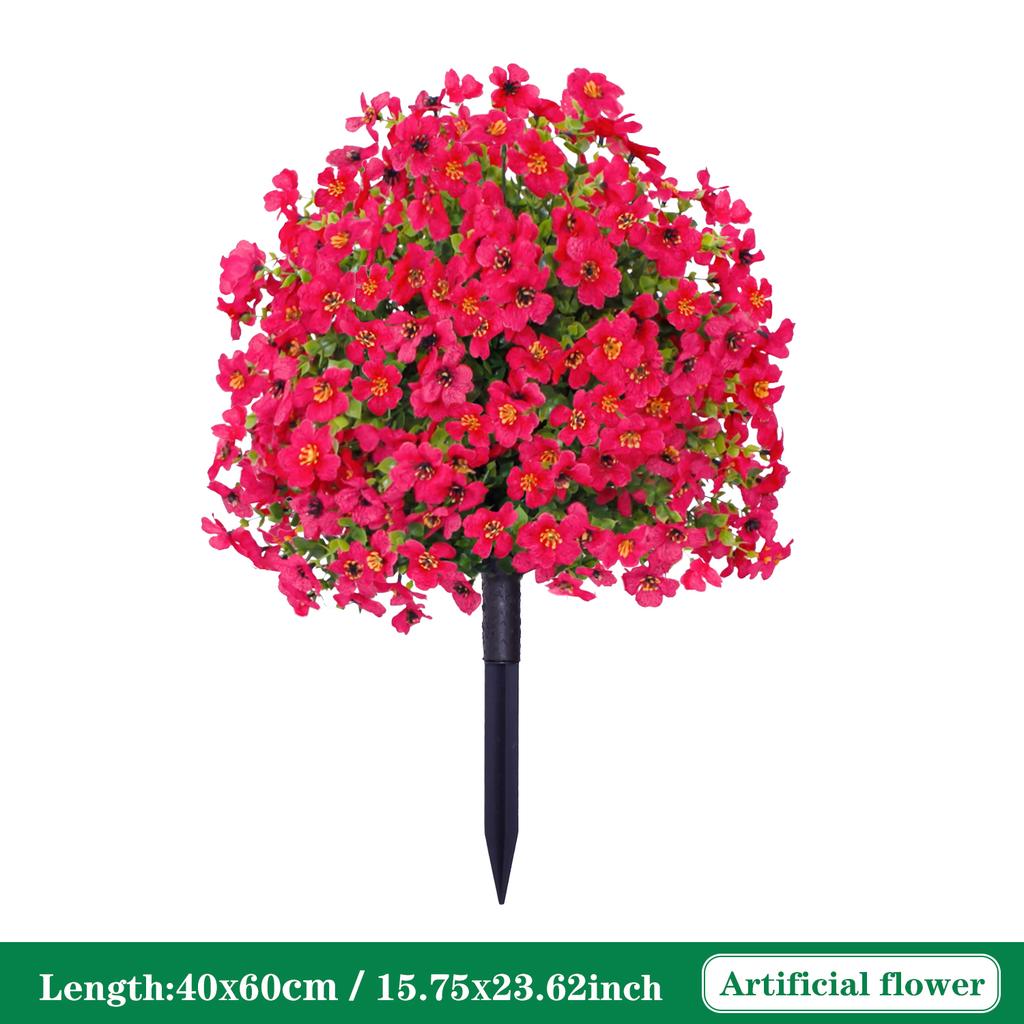Fake Flowers Outdoor UV Resistant Faux Plants for Outside Yard Wedding Indoor Home Kitchen Farmhouse Decor Artificial Plants