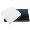 Coffee Table Rotatable, High-Gloss Sofa Table Upper Tabletop Freely Rotatable, Modern Tea Table, Rectangular Center Table Home Office, White & Black