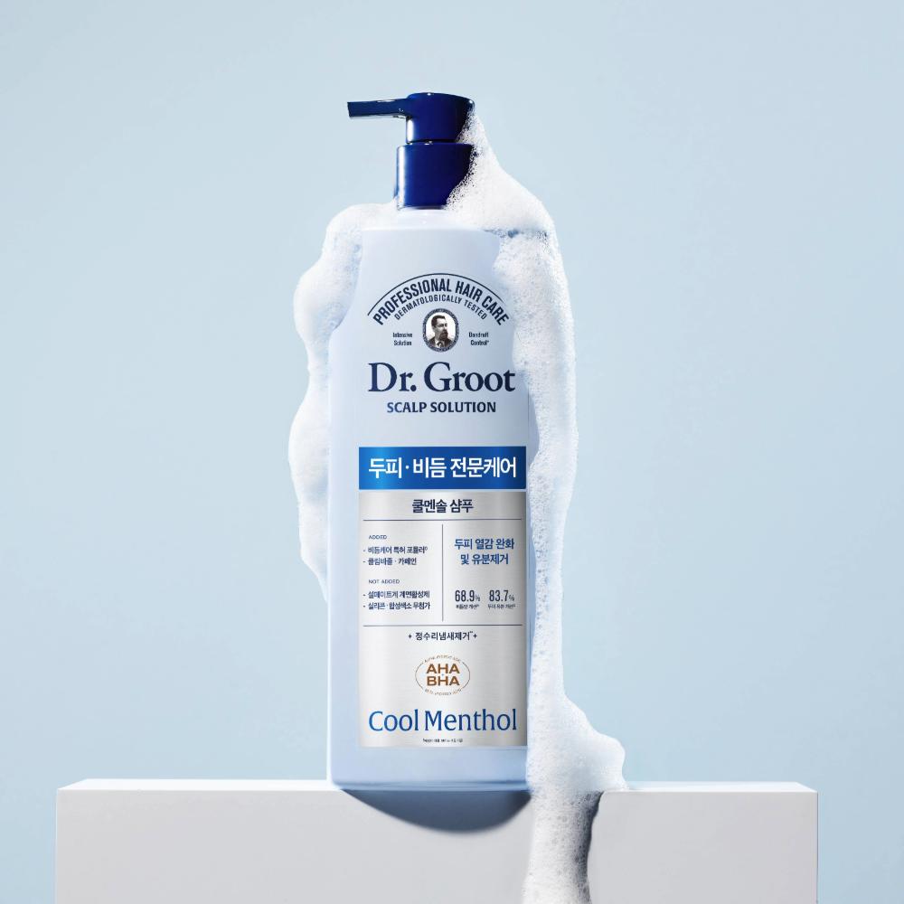 DR. Groot Scalp Solution Cool Menthol Kopfhaut-Schuppen-Shampoo, 700ml, 1 Einheit