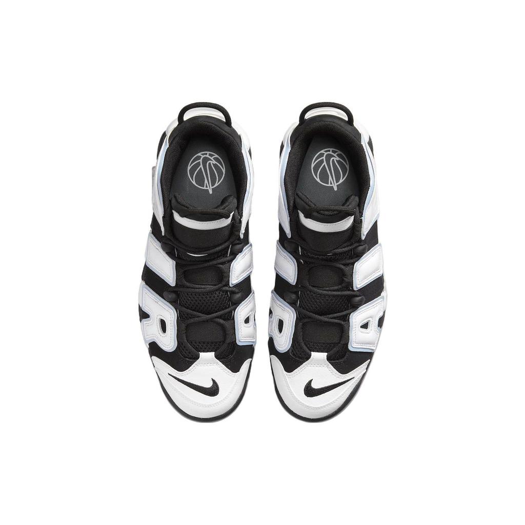 Nike Mens Air More Uptempo Cobalt Bliss Unisex Sneakers Black White Multi-Color DV0819-001