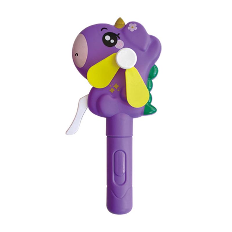 Portable Cartoon Unicorn Donut Hand-Crank Fan - Cute Souvenir Gift