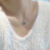 Fashionable Ocean Whale Crystal Pendant Necklace For Women New Trend Choker Clavicle Chain Jewelry Gift Party