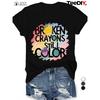 Crayon Sun Womens Round Neck Tshirt Cotton Short Sleeve Fashion Casual Tshirt Loose Round Neck Top Clothing Size Up