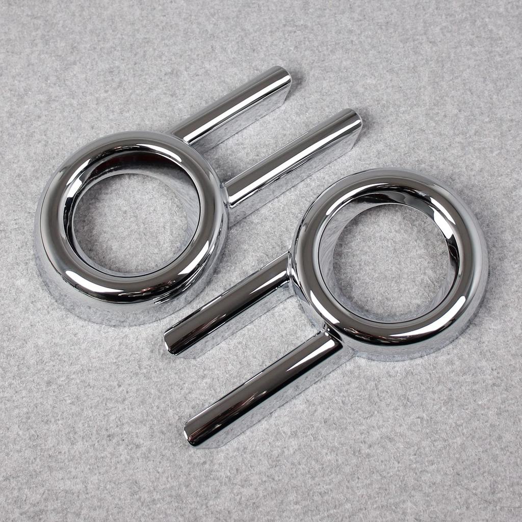 RUIQ Chrome Front Fog Lamp Garnish Bezel Covers for Suzuki Spacia Custom Designed specifically for the Suzuki Spacia MK53S. Custom.