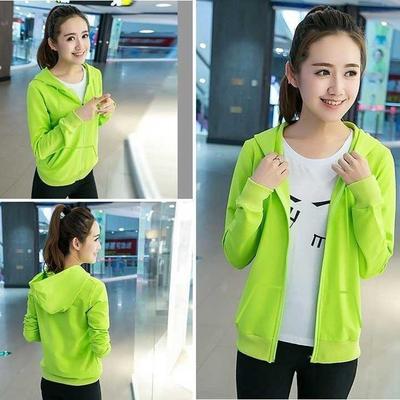 Casual Loose Fashion Sports Short Jacket Cardigan Zipper Windbreaker Hooded
