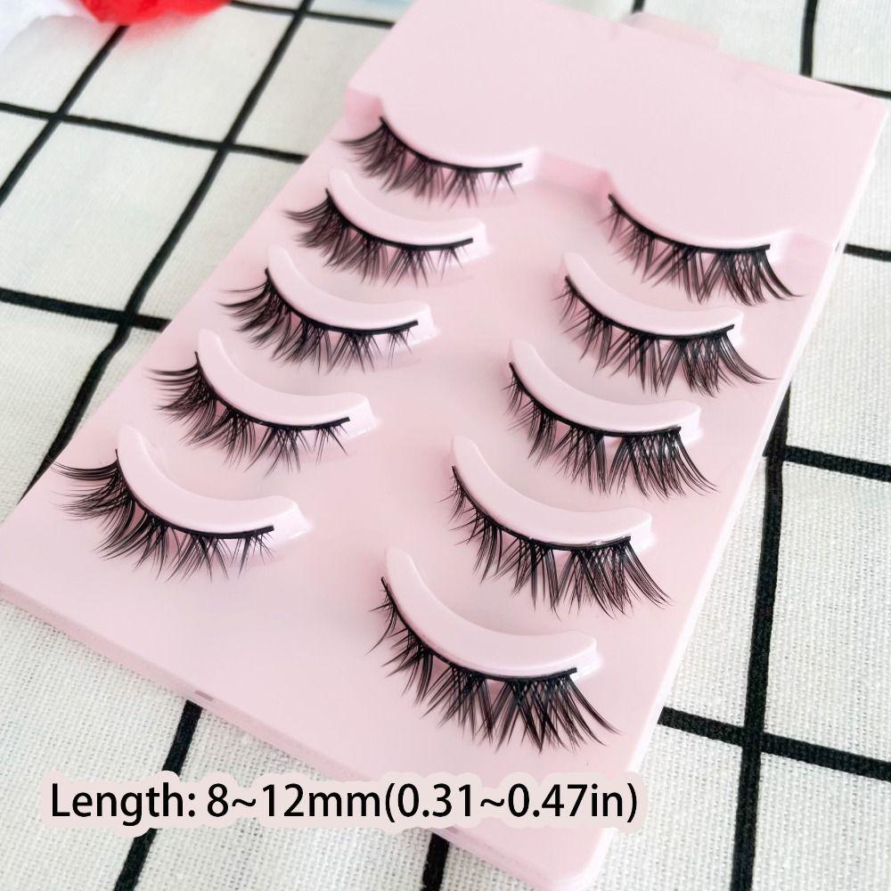 Wispy Fluffy Multilayers Cross Long Lashes Handmade 3D Messy Fake Lashes  Beauty Makeup