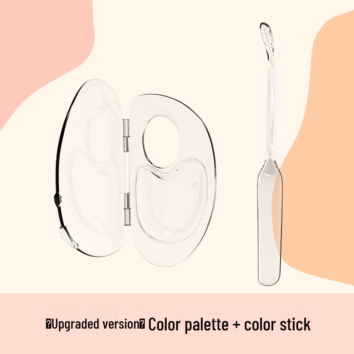 

Portable Transparent Makeup Artist Mixing Palette for Foundation Storage