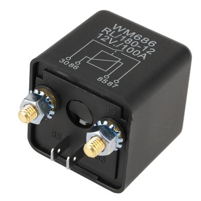 Relais de démarrage de voiture 12V 100A Normalement Ouvert Robuste pour Contrôle Batterie ONOFF