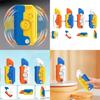Mini Gravity Gyro Rotating Carrot Folding Shovel Model Finger Carrot Knife Pendant Tiktok Decompression Toy Plastic Material
