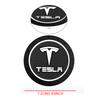 1/2 Stück Silikon Auto-Getränkeuntersetzer Becherhalter-Schlitz Rutschfeste Matte PVC-Pads Für Tesla Model 3 Model S X Model Y Roadster SpaceX Cybertruck