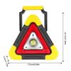 Portable Triangle Warning Light Solar Powered LED Emergency Lighting 4 Modes Safety Triangle LED Work Light Vehicle Supplies