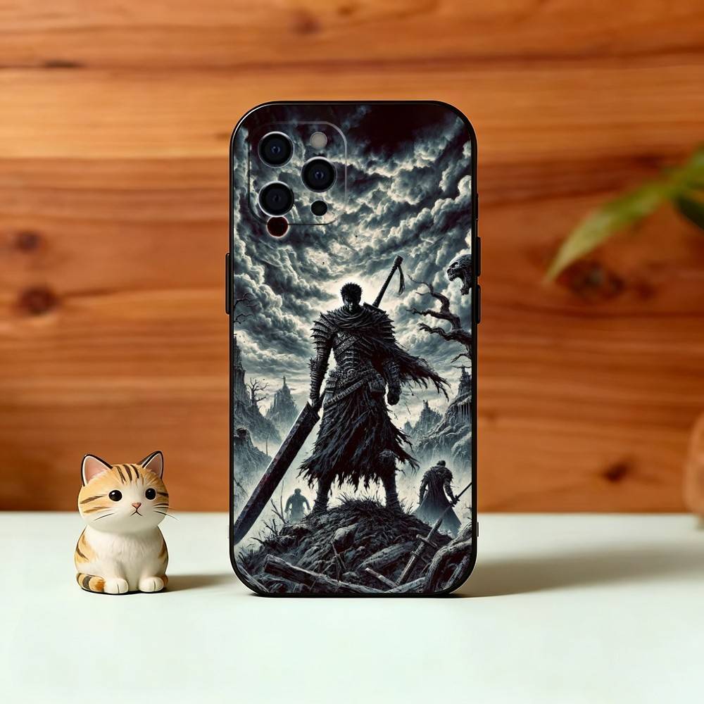 Cool Popular B-Berserk Comic Phone Case For iPhone 17, 16,15,14,13,12,11 Plus,Pro Max, Others Soft Black Cover