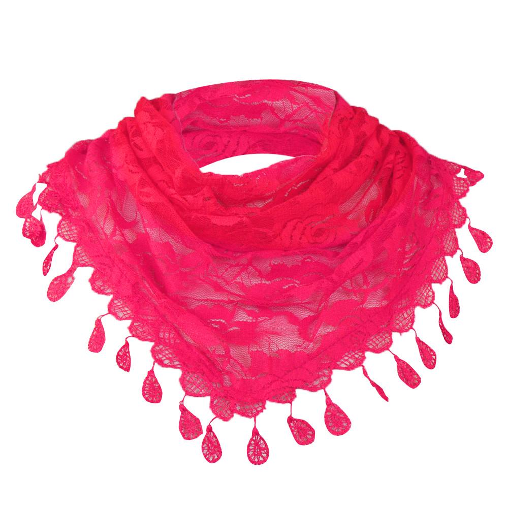 Kvinner blonder dusk Rose Floral hult skjerf sjal Lady Wraps skjerf