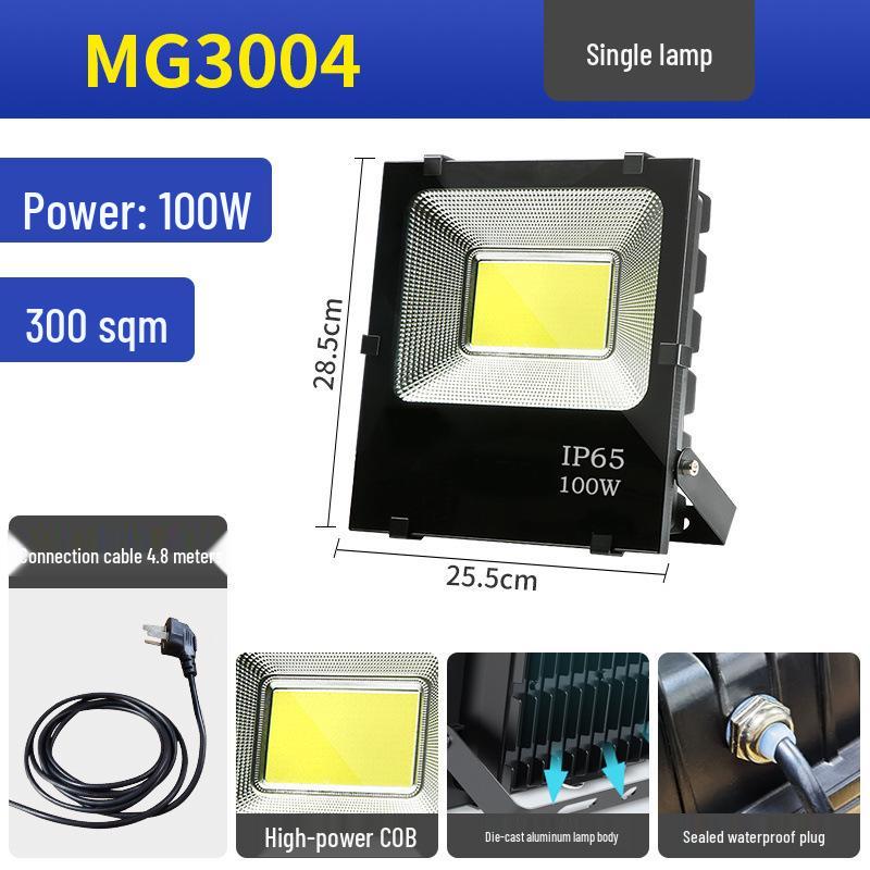 Waterproof 220V Outdoor LED Floodlight: Super Bright, High Power for Construction and Household Use