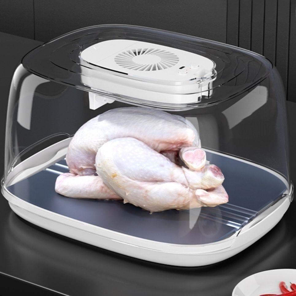 Meat Defroster Machine Large Capacity Kitchen Meat Defrosting Tray Electric Defroster Box Rechargeable UV Terilization Thaw Box