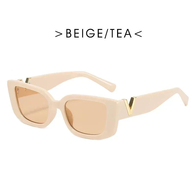 Rereo Cat Eye Frame Sunglasses Women Luxury V Sun Glasses Men Fashion Rectangle Jelly Glasses With Metal Hinges UV400