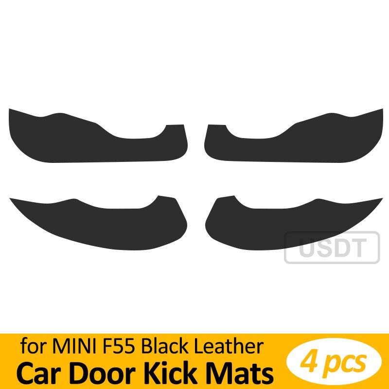 Car Door Anti Kick Mat Leather Carbon Fiber Sticker For BMW MINI Cooper F54 F55 F56 F57 F60 R56 R60 Car Accessories
