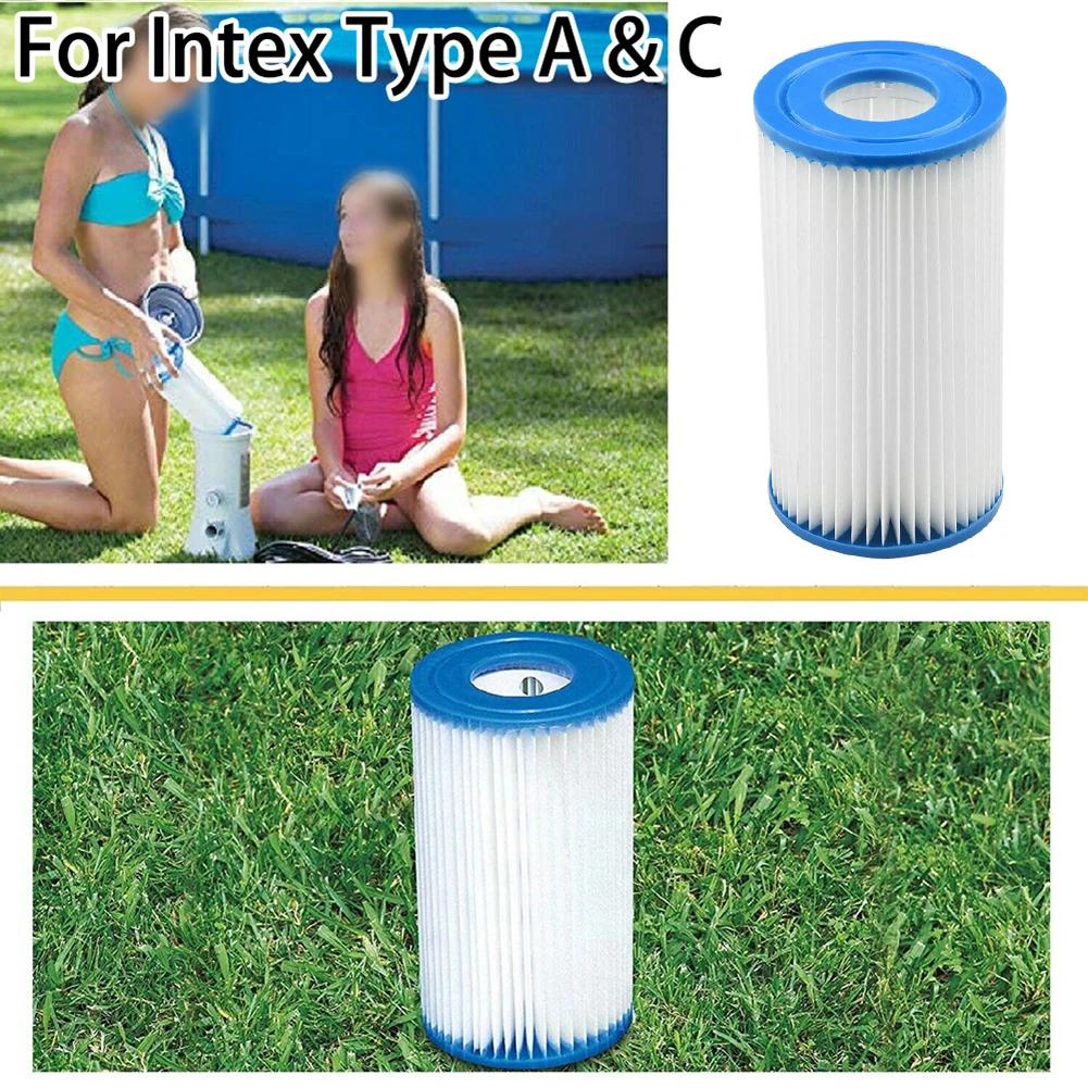 1 * Poolfilter für Intex Typ A & C Schwimmbadfilterpumpen Zubehör für Intex Filterpumpen 58603 / 58604 / 56637 Teile