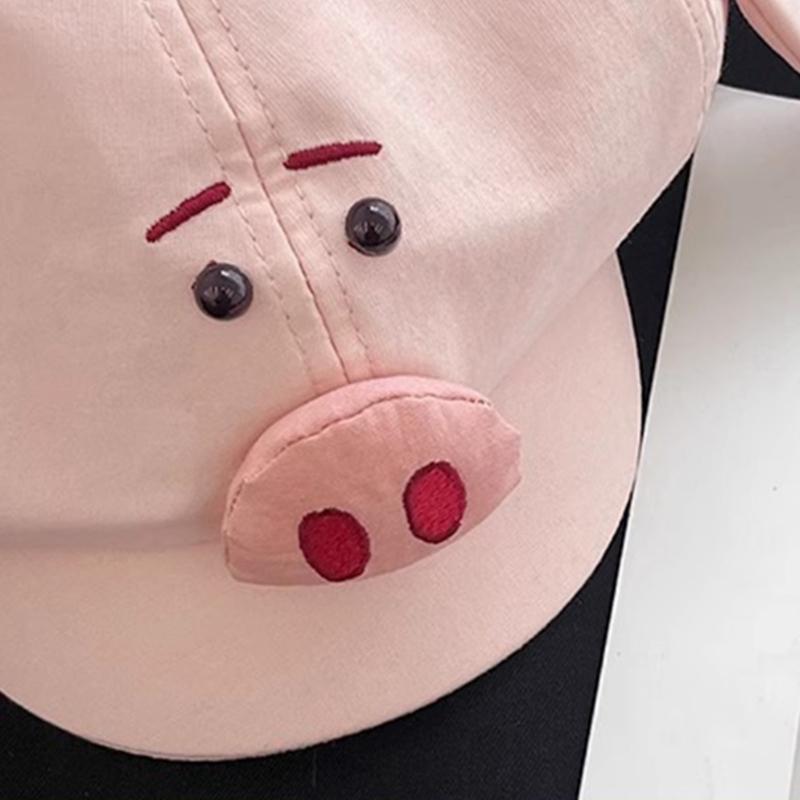 Neuheit Schwein-Thema Kappen Einzigartiger achteckiger Hut Bequem und atmungsaktiv Für Jugendliche Erwachsene und Teenager Alltagskleidung