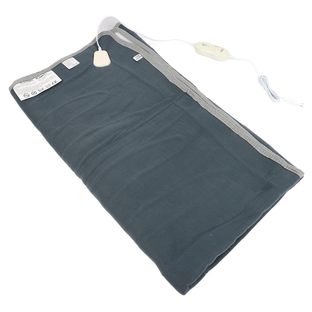 Electric Heating Blanket Even Heating Fleece Electric Warming Cushion 1.5 X 1.2m