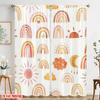 2pcs,2D plane printing Minimalist Curtains Whimsical Patterns Durable Polyester (without rod) All Seasons Use for Season Home