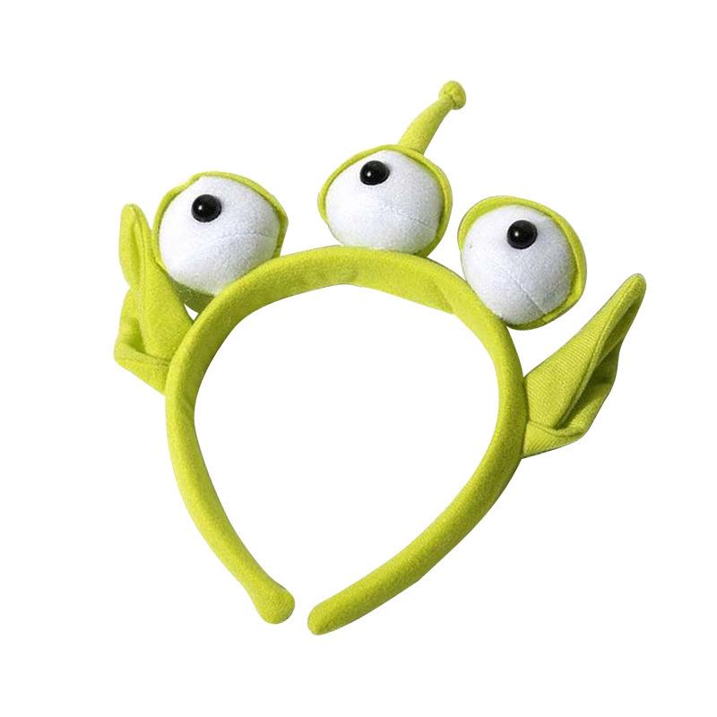 Three-Eyed Sulley Cartoon Headband: Cute Plush Hair Accessory for Photos & Fun