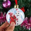 Hanging Home Decor Picture Frame Pendant Xmas Tree Ornaments Photo Christmas Ball Photograph Holder