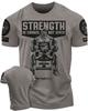 Unisex Shirt Cotton Oversize Large Size 077. Strength Earned Funny Workout Gym  for