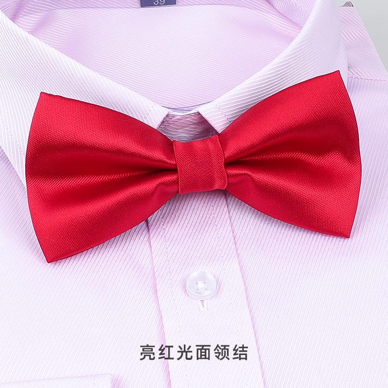 Bow Tie Wedding Male, Korean Groom Wedding Best Man Men British Bow Tie Burgundy Bow Red Bow Tie