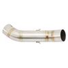 Motorcycle Exhaust Middle Pipe Stainless Steel Mid Link Connection Tube for CBR500R CBR400R CB500F CB500X CB400X CB400R