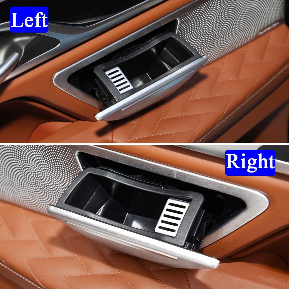 Interior mașină argintiu ușă spate scrumieră capac căptușeală carcasă de înlocuire pentru BMW Seria 7 G11 G12 730Li 740Li 750Li 760Li