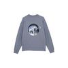 PUMA Metallic Elephant Print Crewneck Sweatshirt Unisex Gray