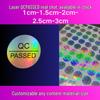 Bright Silver Self-Adhesive Laser Anti-Counterfeit QC Label Sticker
