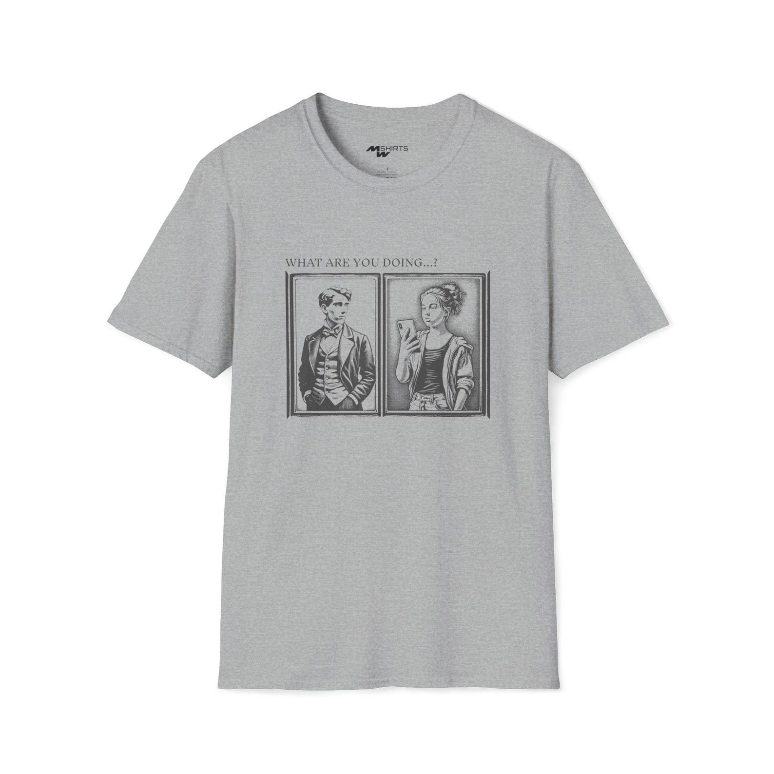 Then & Now: Photographic Evolution Tee - A Century of Self-Expression/ Unisex Softstyle T-Shirt M