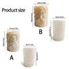 Religious Carving Cylinder Candle Silicone Mold For Handmade Candle Soap Chocolate Home Decoration and Resin Casting