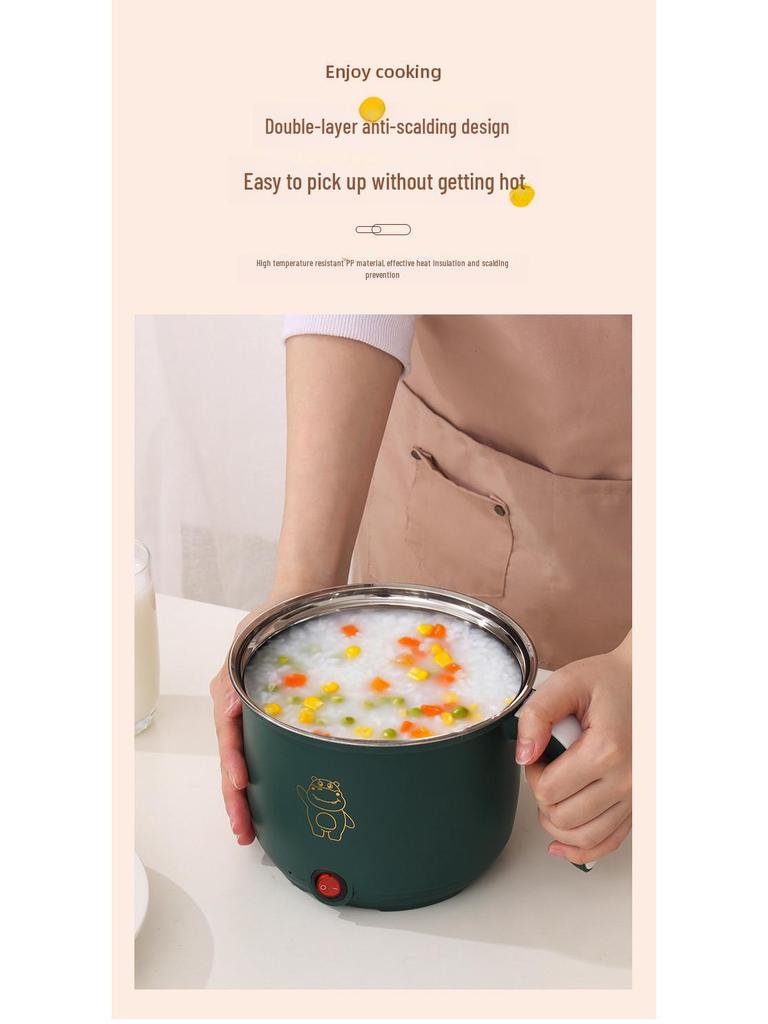 Kompaktní multifunkční elektrický sporák: Mini vařič na nudle, nepřilnavá pánev, malý horký hrnec