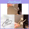 Vintage Zircon Iris Flower Open Bangle Bracelet For Elegant Fashion And Daily Wear