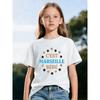 European Size Childrens Round-neck Short-sleeved T-shirt with Unique English Patterns C'EST MARSEILLE BEBE Kids