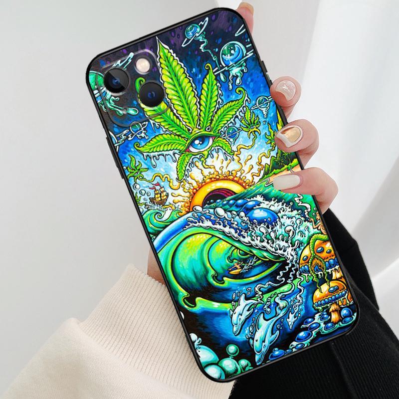 Psychedelic Trippy Art Phone Case For iPhone 17 Pro Max 14 13 12 11 15 16 Pro Max mini 16 15 Plus 16e 17 Air Cover