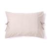 Francfranc Gathered Ribbon Pillowcase, 70x50cm, Beige