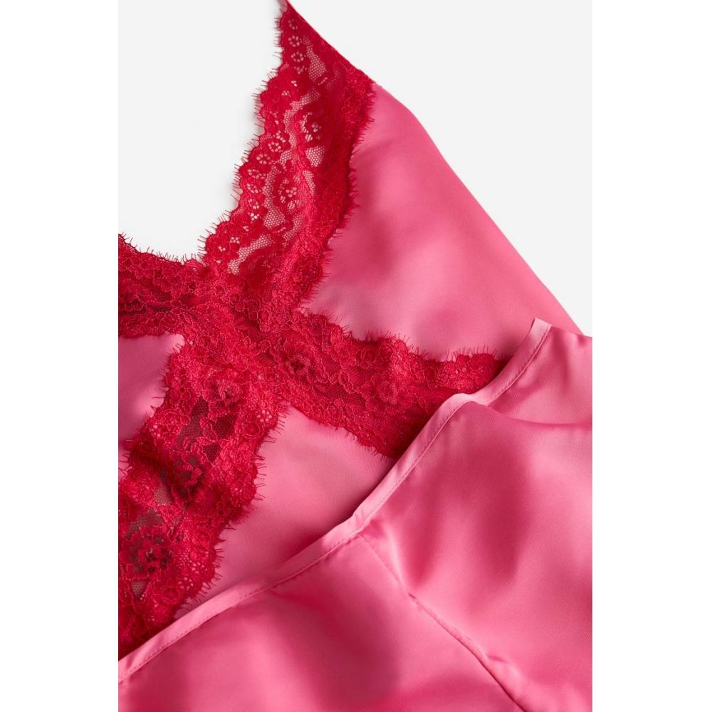 H&M Pajama Camisole Top and Shorts Pink