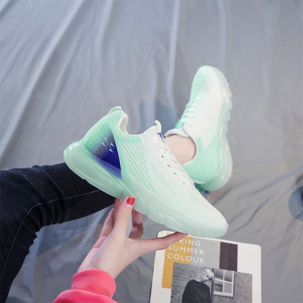 Feizhi Women's Shoes New Jelly Bottom Mesh Breathable Casual Sports Shoes Foreign Trade Korean Fashion Student Trend Women's Shoes