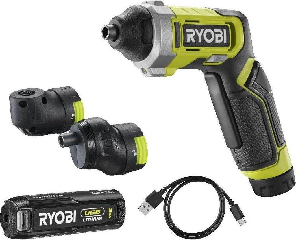 Mini Screwdriver Ryobi ERGO RSD4-120TRSD4-120TA2 (1x 4V 2.0 Ah + 2 Attachments)