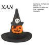 Animal Theme Party Decor Pet Halloween Witch Hat, Bows/Pumpkins Decor, Adjustable Felt Cosplay Headgear for Dogs Costume Accessory, Lightweight