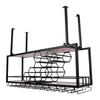 Ceiling Wine Rack with Glass Holder, Metal Hanging Bar Shelves Wine Storage Rack Display for Kitchen Bar Liquor Shelves