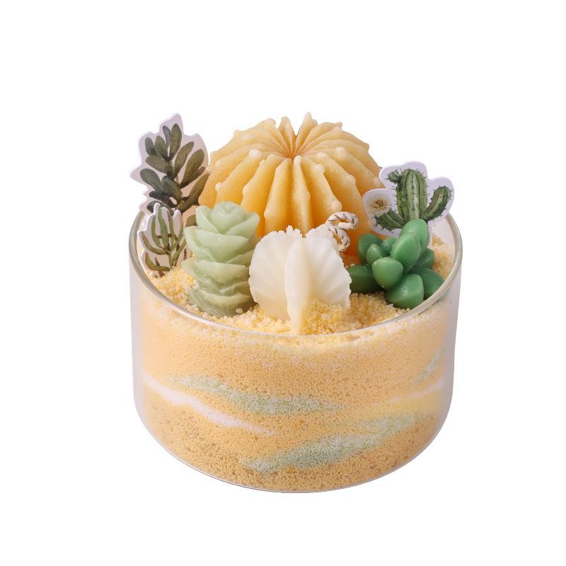 Scented Candles DIY Succulent Fragrance Indoor Lasting Fragrance